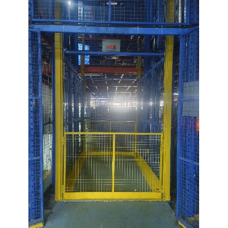 液壓升降平臺帶手動配重門